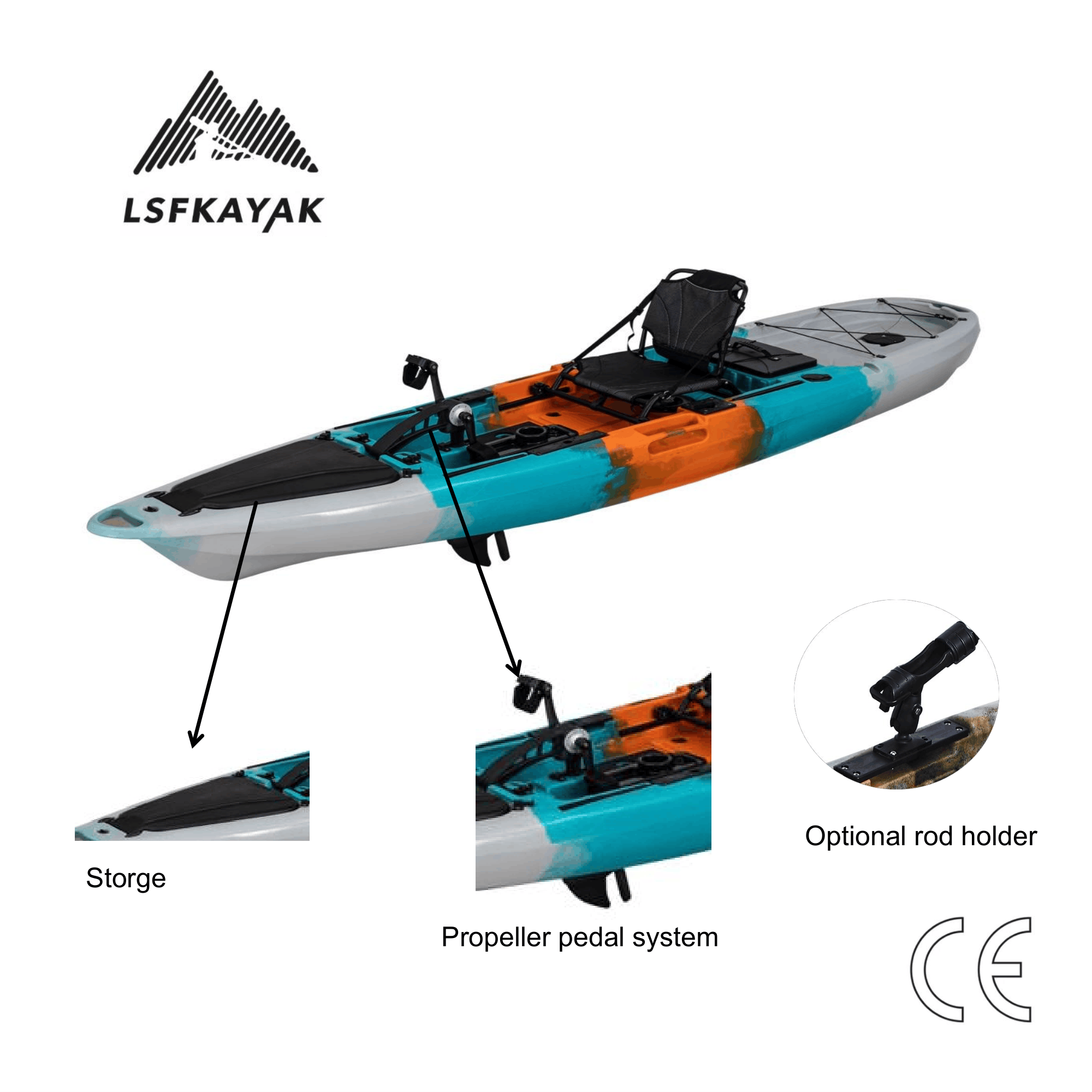 Mirage Propel 12ft PRO Pedal D - Fishing Kayak Pedal Drive recension och pris