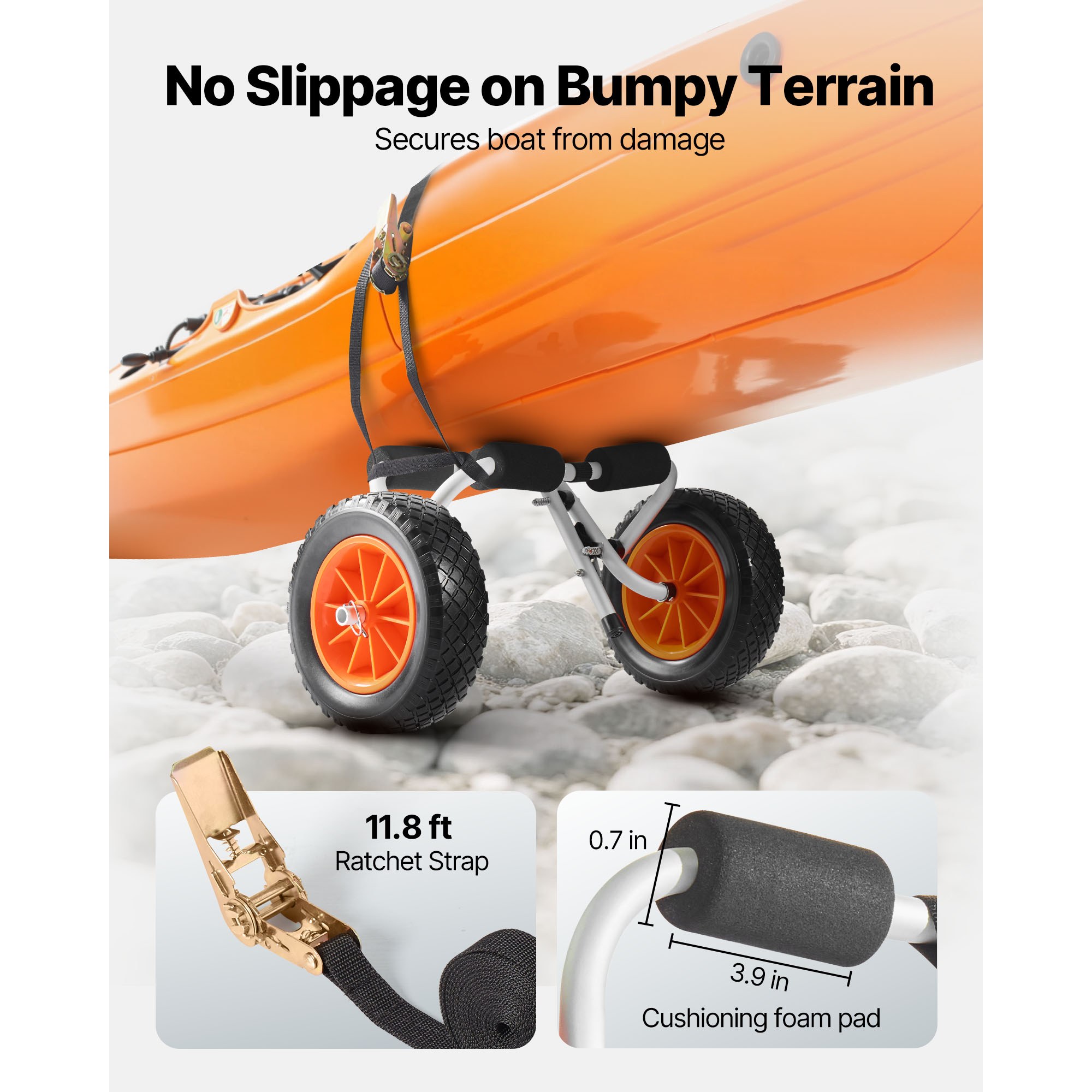 SucceBuy 200 lbs Kayak Cart Fo - Fishing Kayak Crate recension och pris